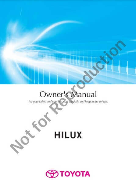 2023 Toyota Hilux Owner's Manual
